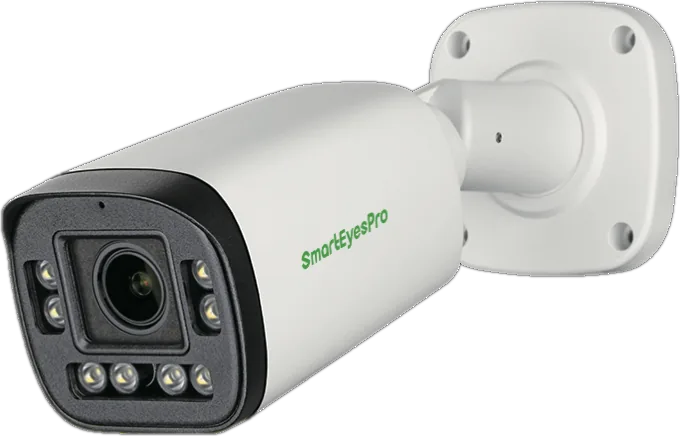Camera Bullet SmartEyesPro dòng GX-B1V ống kính zoom 2.8–12 mm, 8 đèn trợ sáng